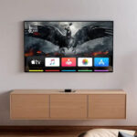TV Mockup Featuring a Comfortable Room with TV Stand