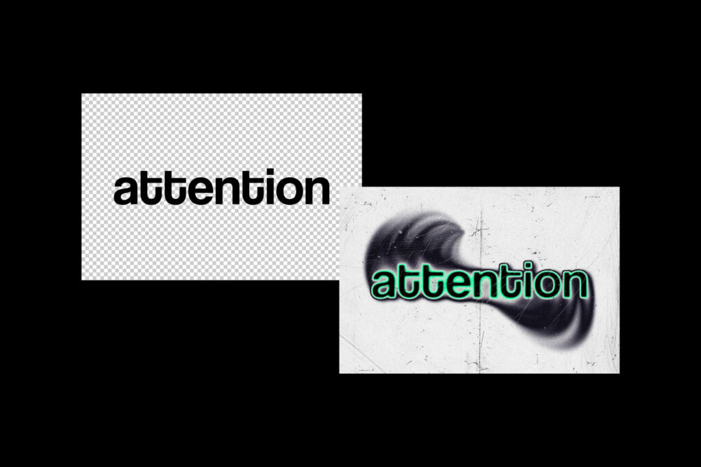 Twirl Blurred Text Effect
