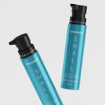 Two Cylindrical Pump Dispenser Cosmetic Bottle Mockups