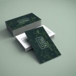 Two Decks of Business Cards Mockup