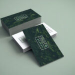 Two Decks of Business Cards Mockup