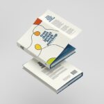 Two Floating Dust Jacket Books Mockup