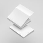 Two Floating Dust Jacket Books Mockup