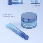 Two Glossy Plastic Cosmetic Tube and Jar Mockups