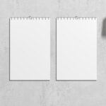 Two Hanging Wall Calendars in the Front View Mockup