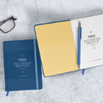Two Hardcover Notebooks Mockup