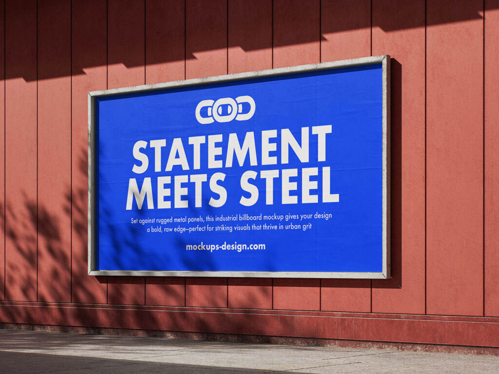 Two Industrial Billboard Mockups