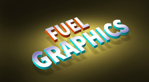Two Mockups Featuring Perspective 3D Logo and Text