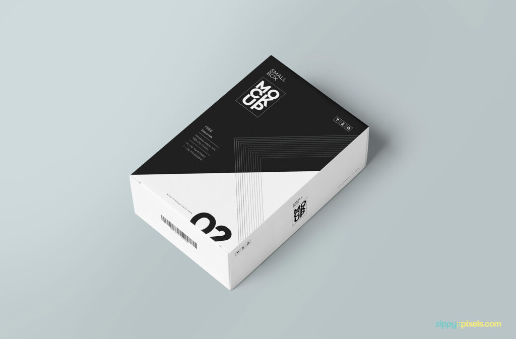 Two Mockups of a Single and Three Perspective Card Boxes