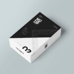 Two Mockups of a Single and Three Perspective Card Boxes