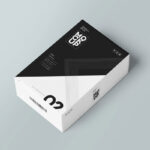 Two Mockups of a Single and Three Perspective Card Boxes