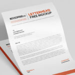 Two Mockups of Letterheads in Stacks and Solos at the 34 Angle View
