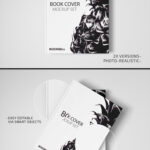 Two Mockups Showing Overhead View of Hardcover Books