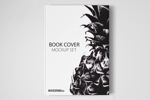 Two Mockups Showing Overhead View of Hardcover Books