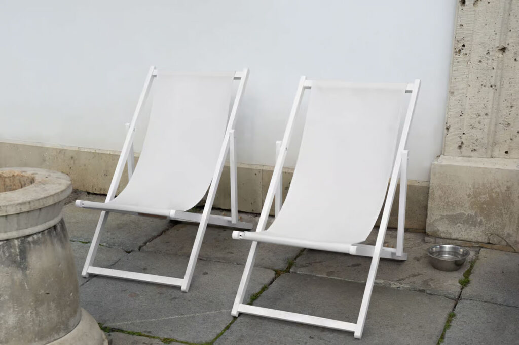 Two Outdoor Sunbed Mockup