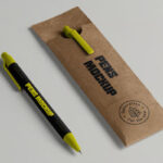 Two Pens with Case Mockup