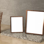 Two Picture Frames in Different Size Mockup
