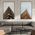 Two Posters in a Modern Interior Mockup