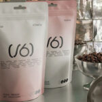 Two Pouch Mockups on Metal Table