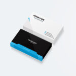 Two Stacks of Business Cards Mockup