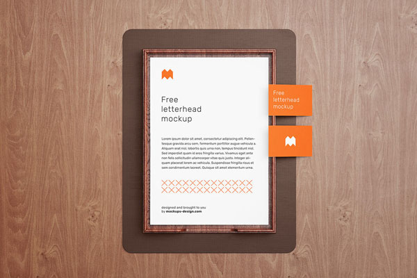 Two Stationery Mockups in Different Views