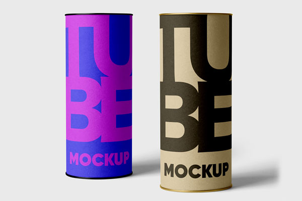 Two Tube Packaging Mockups