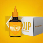 Two Views of a Nasal Drop and its Box Mockup