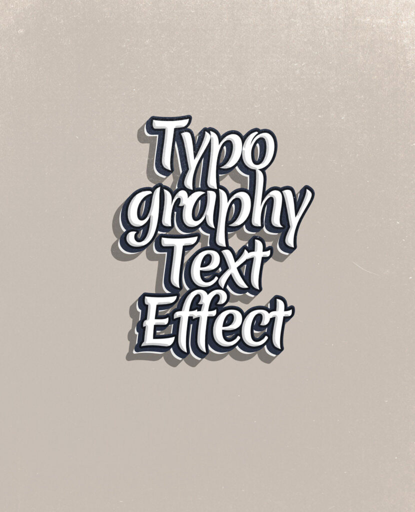 Typography Text Effect