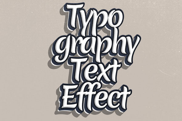 Typography Text Effect