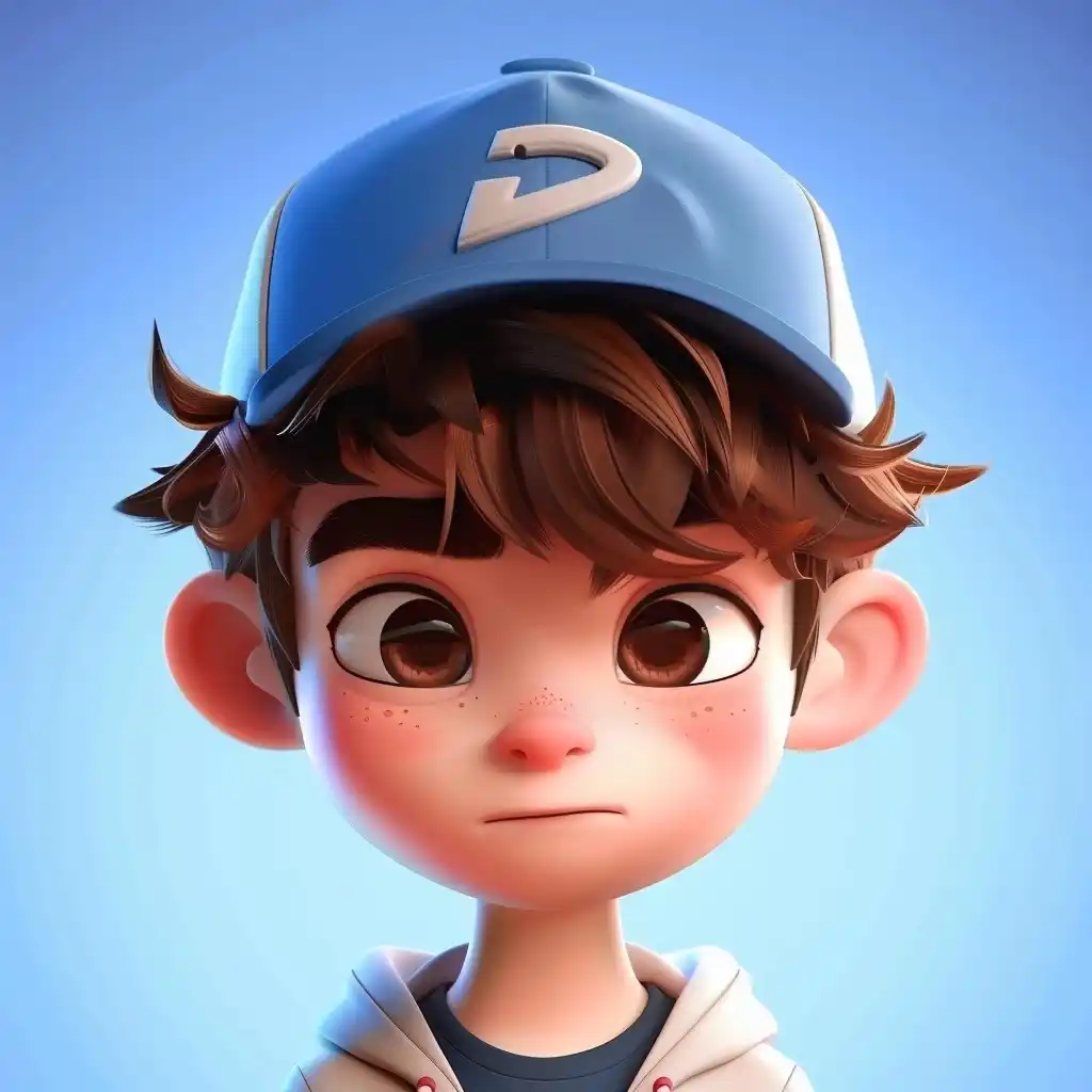 Ultra HD Boy in Blue Hat