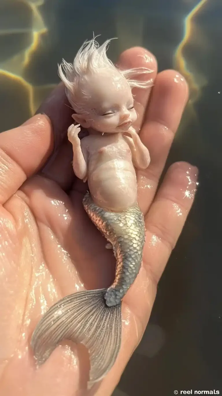 Ultra-Realistic Mermaid Baby