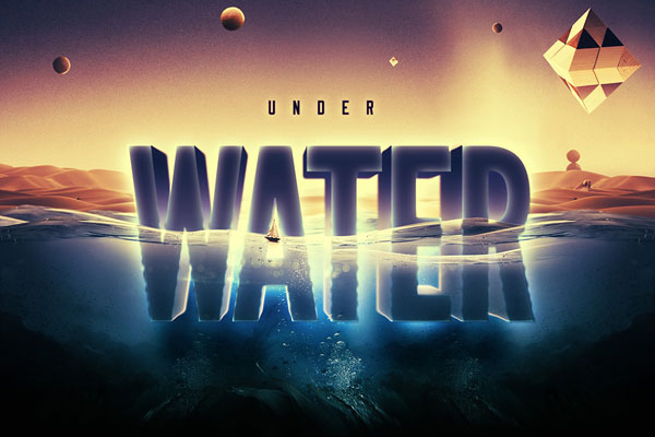 Underwater Text Effect