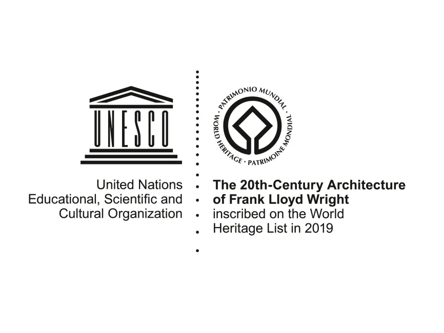 UNESCO 20th Century Architecture of Frank Lloyd Wright Logo