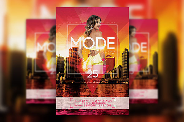 Urban Fashion Week Flyer and Facebook Cover Template