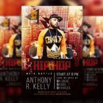 Urban, Grunge Hip-Hop Party Flyers and Facebook Cover Templates