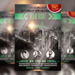 Urban Modern Indie Night Party Flyer Template and Facebook Cover