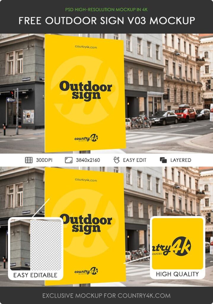 Urban Outdoor Sign Mockup