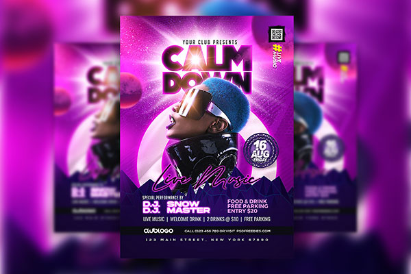Urban Premium Music Party Night Club Flyer Template