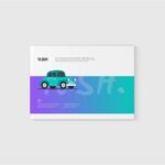 US Letter Landscape Magazine Mockup in 3 Showcases