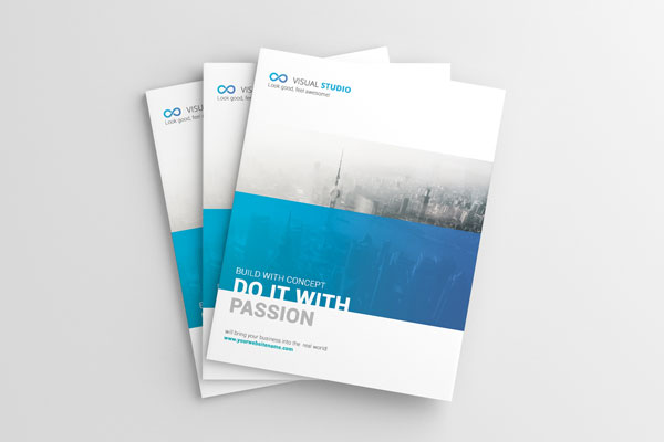 US Letter Magazine Brochure Mockup