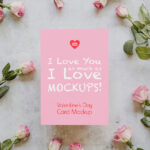 Valentines Day Card Mockup