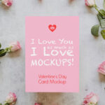 Valentines Day Card Mockup