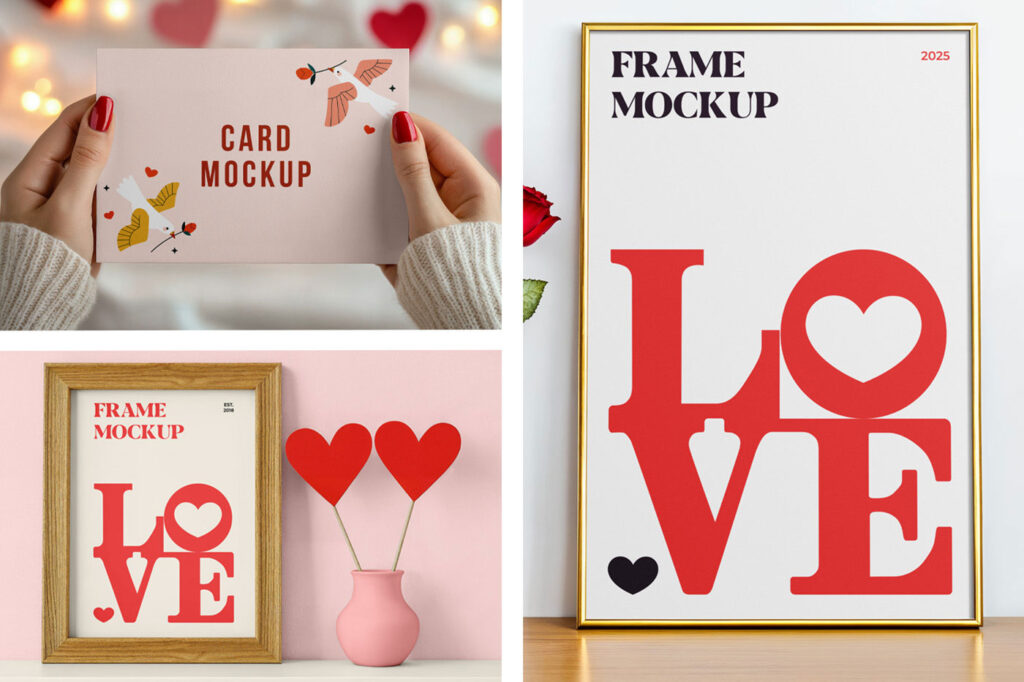 Valentine’s Day Frame Mockup