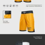 Varied Sight of 3 Basketball Shorts Mockups