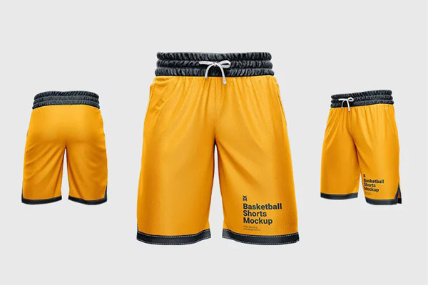 Varied Sight of 3 Basketball Shorts Mockups