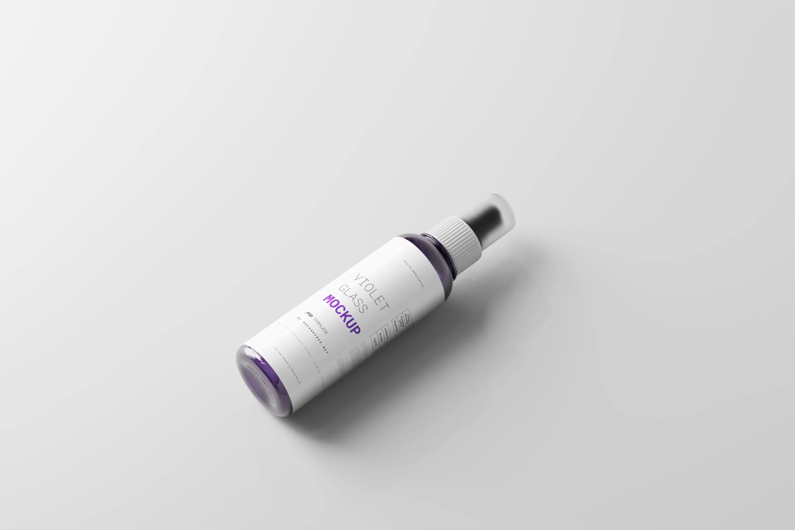 Varied Sights of 5 Glass Spray Bottle Mockups FREE PSD
