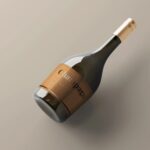 Varied Views of Five Champagne Bottle Mockups