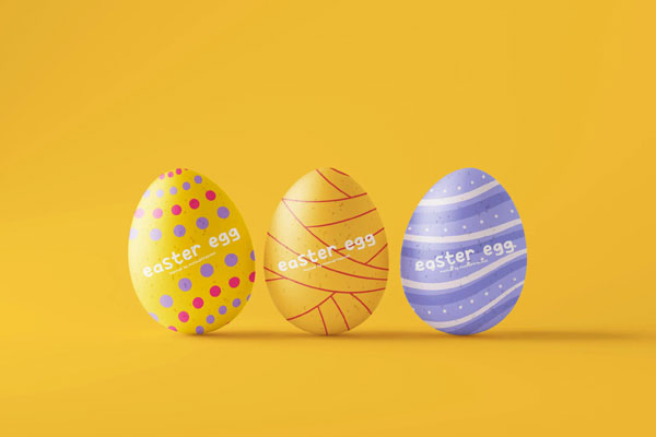 Varied Visions of 10 Easter Eggs Mockups