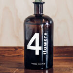 Vase Bottle Mockup on a Wooden Table