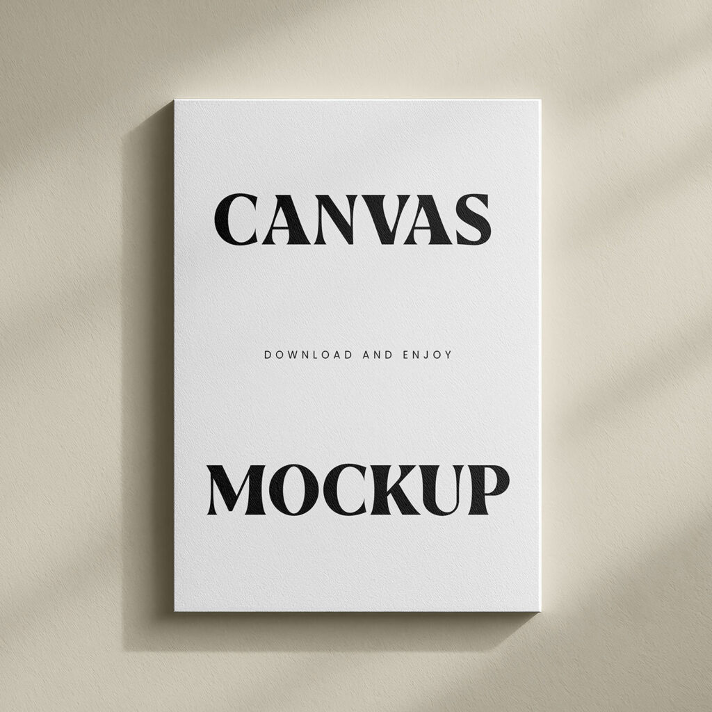 Vertical Canvas Mockup